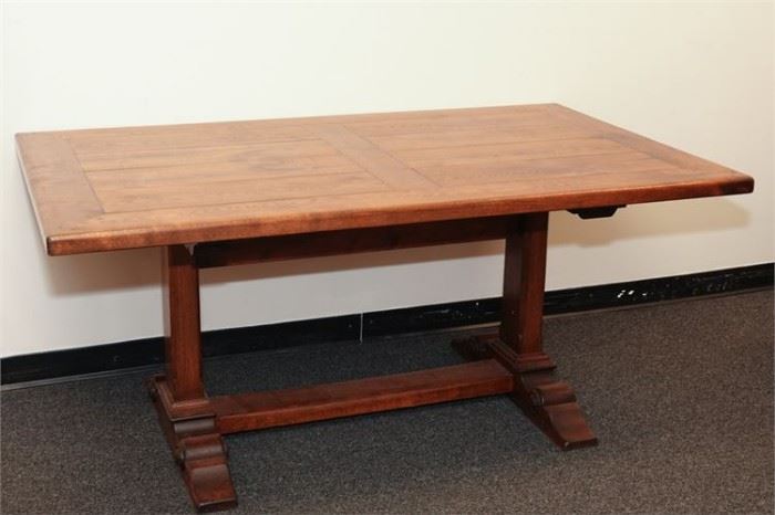 13. Vintage Trestle Table