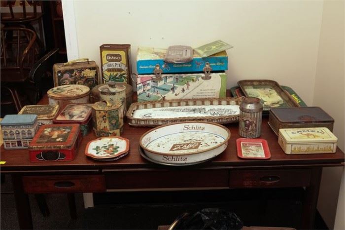 34. Lot of Advertising Product Trays and Tins