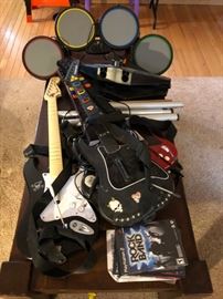 rock band video game w/accessories 
