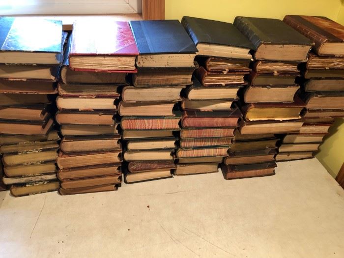 lots of old books