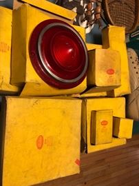 nos vintage  car tail lights with boxes