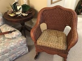 Wicker rocker