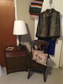 vintage record cabinet with speaker