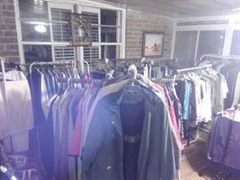 Believe it or not 19 racks of ladies clothes plus walk in closet full.