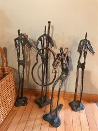 Jazz band musician sculptures