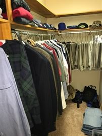 Men's clothing, Most are Extra Large size. Pants 36/30.