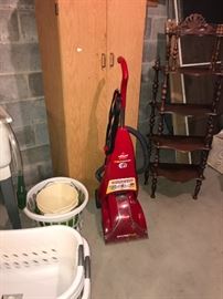 Carpet cleaner, What-not stand, etc.