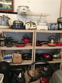 Cookware, Small kitchen appliances, etc.