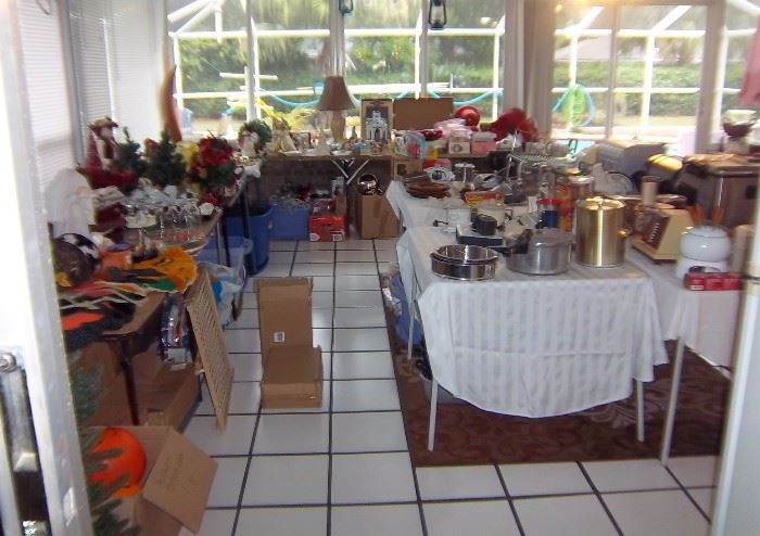Tons of Christmas, Small Appliances, Etc...