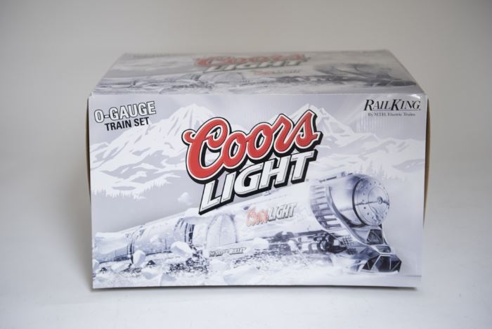 Rail King O-Guage Coors Light Train Set with Tank Engine and 3 Reefer Cars