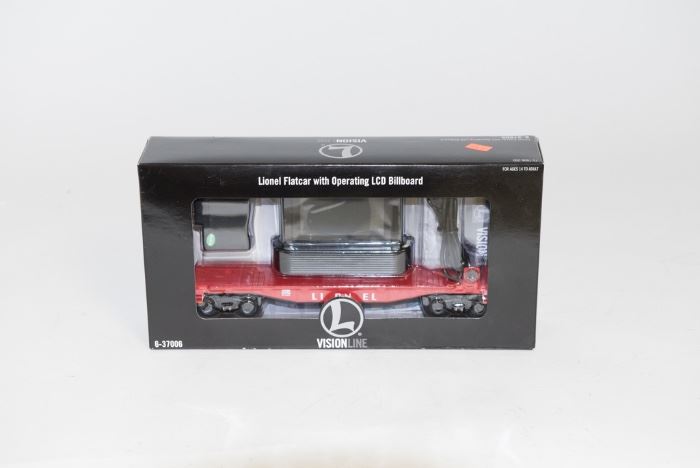 Lionel VisionLine Flatcar with Operating LCD Billboard