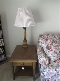 2nd Table & Lamp