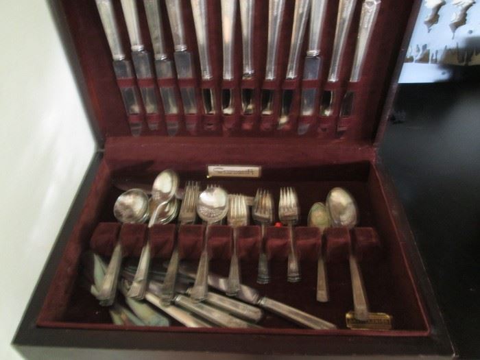 Silver Plate Flatware "Community" with Chest