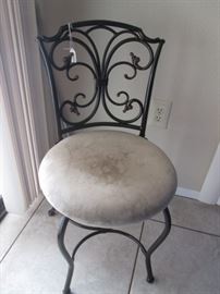 Metal & Upholstery Accent Chair