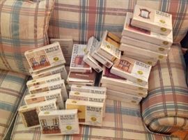 Boxes of Miniture dollhouse furniture that needs to be assem