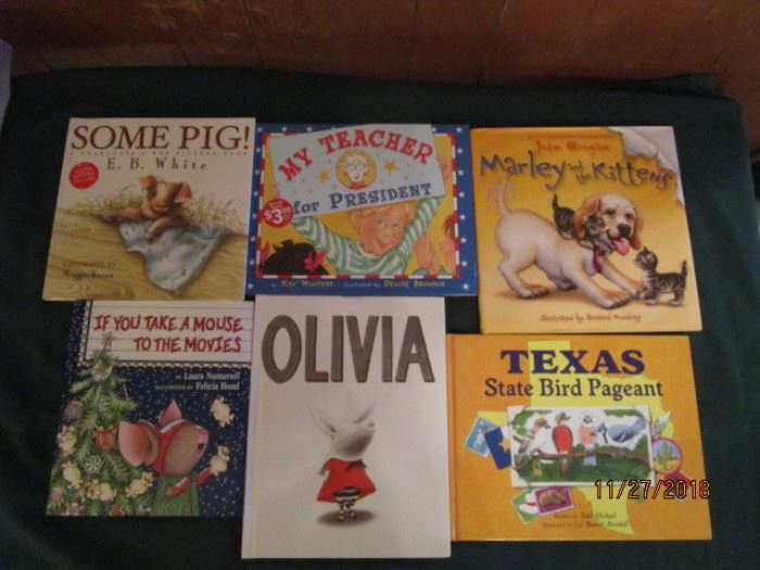 Children's books.  Many New...Many like new!  All in excellent condition.  Perfect for gift giving this holiday season!
