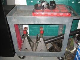 Plastic Part Cart / Pittsburgh - Heavy Duty Jack Stands - 6-Ton - 2 Sets Available