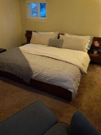 King Size Bed - Mattress - Head Board w/Foot Board