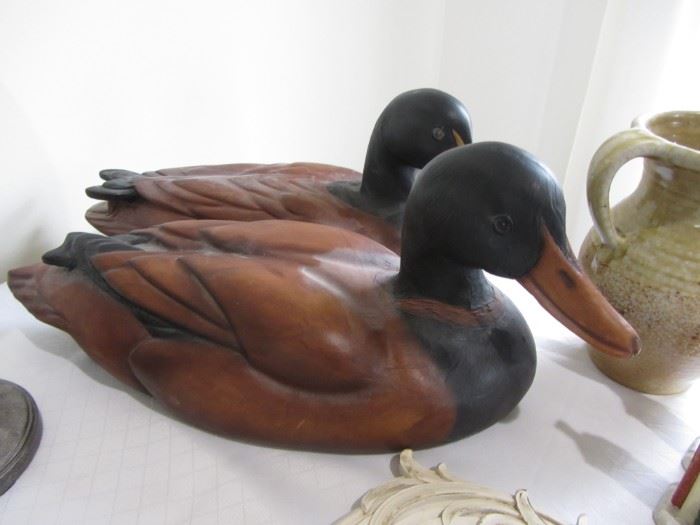 Hand Carved Wooden Ducks