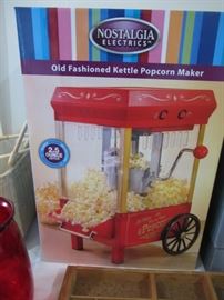 NIB- Nostalgia Electrics Old Fashion Kettle Popcorn Maker