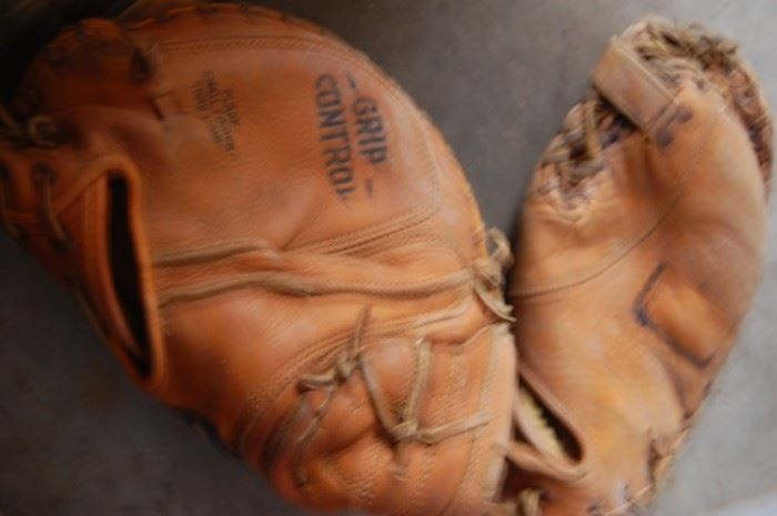 More vintage leather baseball gloves