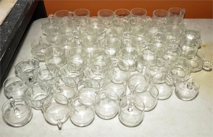 6. Lot of Fifty Five 55 Crystal Glasses