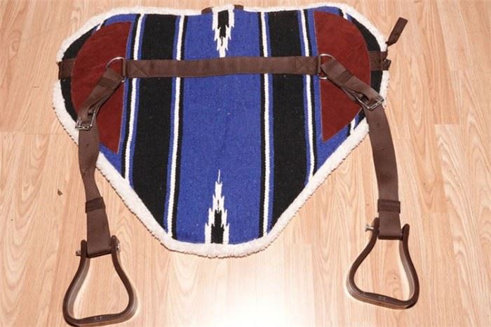 36. Southwest Theme Bareback Saddle