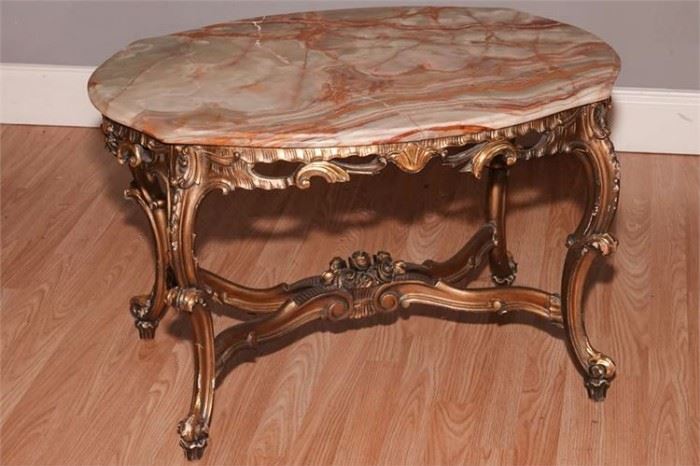 52. Antique French Giltwood Low Table
