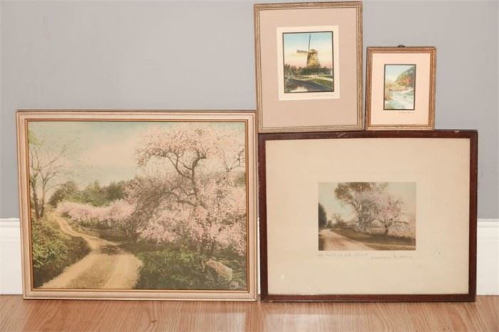 92. Lot of Four 4 WALLACE NUTTINGS Prints