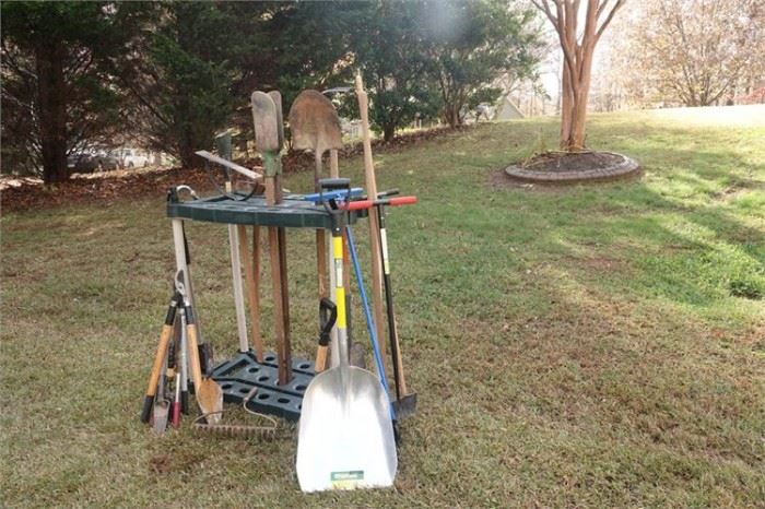 108. Various Garden Tools With Stand