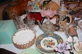 Assorted Decorative Serving Pieces