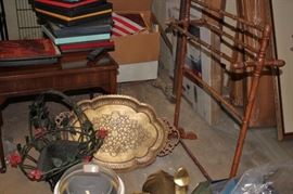 Quilt Rack and Decorative Items