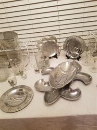 Maurice Milleur and aluminum serving pieces