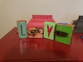 "Love" blocks