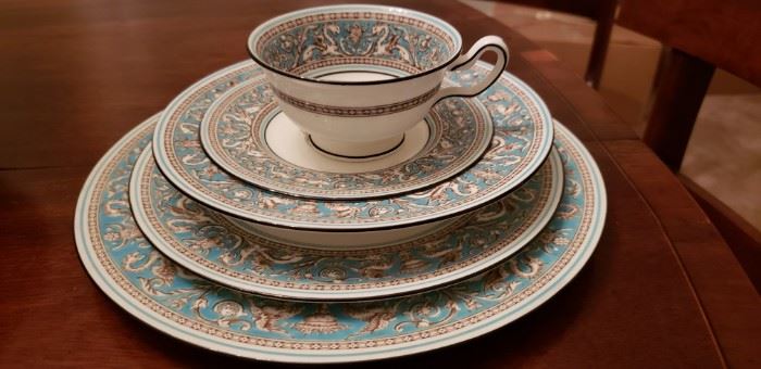 Wedgewood Set, Blue Florentine, 
Service for 12
Excellent Condition
