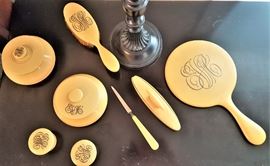 antique 8 piece dresser set