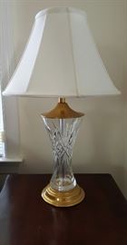 Beautiful Waterford lamp with shade