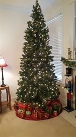 Christmas tree one of three prelit with box