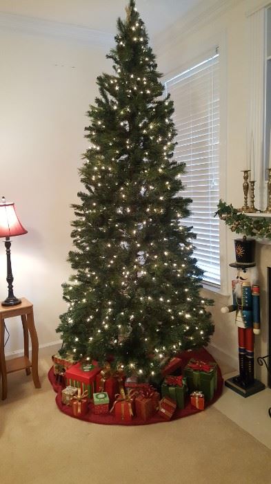 Christmas tree one of three prelit with box