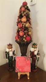 Fruit Tree, Wooden Nut Crackers and plaque