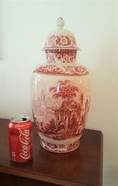 Ginger Jar with lid coke can for scale
