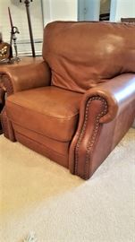 Leather recliner matches sofa and loveseat