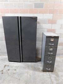 Husky 2 Door Metal Cabinet and 4 Drawer Metal File ...