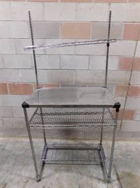 Metro Shelf with Stainless Steel Counter Top