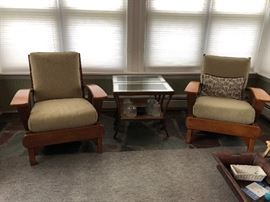 Pair of Maple Chairs, Pair of Side Tables