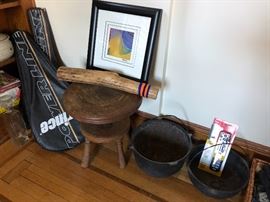 Cast Iron, Stool, Racquets