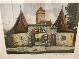 Old german Etching