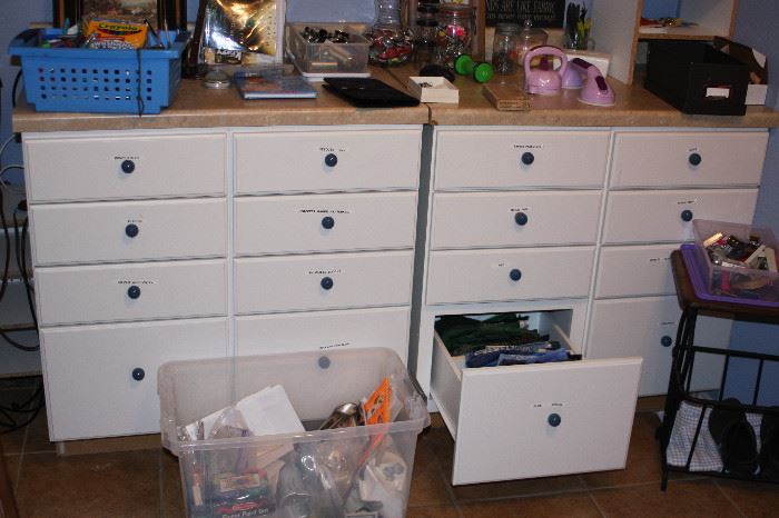 Mobile Work Counters with Drawers