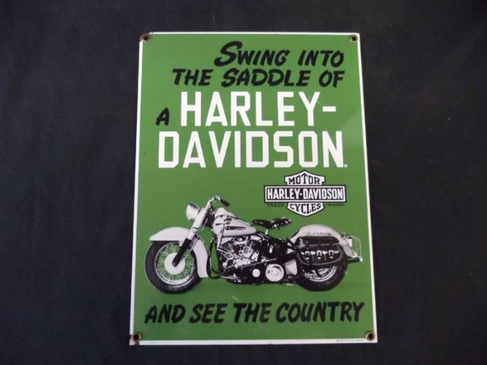 12X9 Harley Davidson Metal Sign