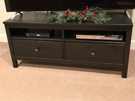 BLACK TV STAND-49"L x 19"D x 22"H
